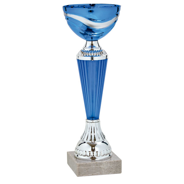 Copa alta, cuerpo y vaso azul